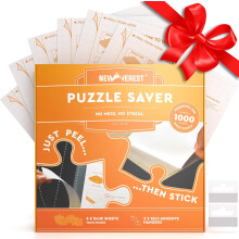 Newverest 6-Pack Fogli di Colla per Puzzle 1010 - Conserva & Espone 1  1000-Pezzi Puzzle - Salva Puzzle Adesivo