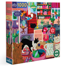 eeBoo Piece & Love: Hzillatok a konyhban - 1000 darabos puzzle - Felnott ngyzet alak kiraks 23x23 kpreferencialap fnyes darabokat tartalmaz