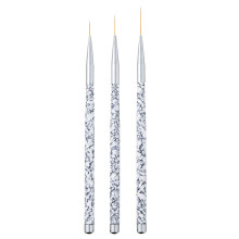 Tbestmax Professional Fine Nail Art Liner Brush UV gel Painting Acrylic Nail Brushes Striping Brushes for Short Strokes Details Blending Elong