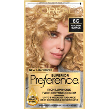 L'Oreal Superior Preference - 8G Gyllene Blond (Varmare) 1 Styck (Pack om 4)