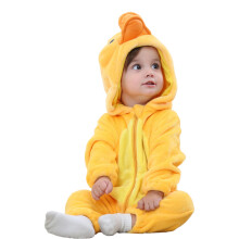 Costume Canard Bébé Unisexe, Pyjama Flanelle Animal Halloween Vêtements Maison
