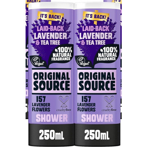 Original Source Gel Douche Original Source Lavande, 2 x 250 ml