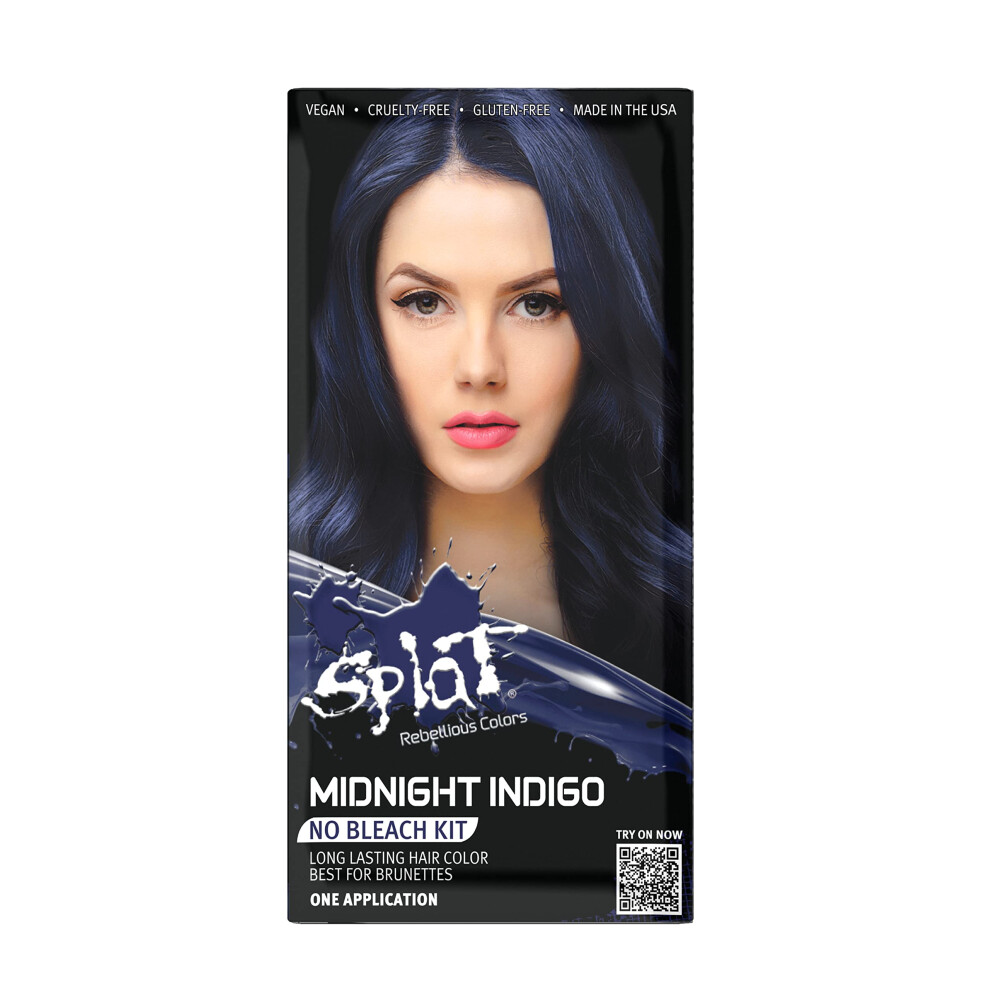 Photos - Hair Dye SPLAT Midnight Indigo , Semi-Permanent Blue Color 2020