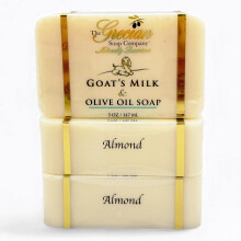 The Grecian Soap Company kecsketejes s olvaolajos szappanszelet 3-csomagos - fekete mlna vanlia illat termszetes szappan hidratl s tpll t
