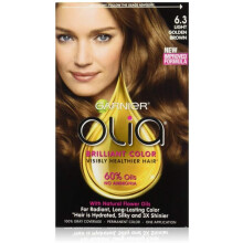 Garnier Olia Oil Powered Permanent Hair Color, 6.3 Light Golden Brown, 1 kit