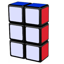 Cubo de velocidad 1x2x3 QiYi Toys Magic Speed ??Cube Puzzles Negro