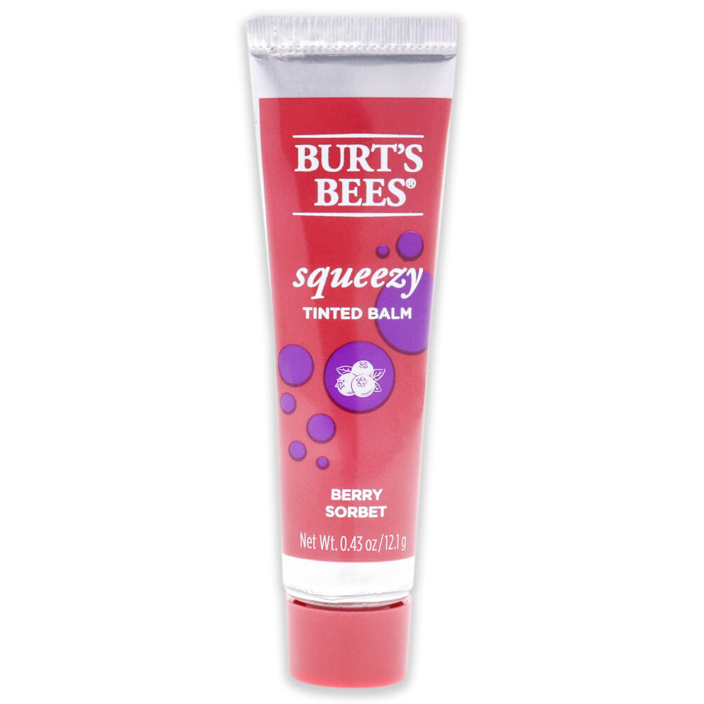 Burts Bees Squeezy Tinted Lip Balm - Berry Sorbet For Women 0.43 Oz Lip Balm