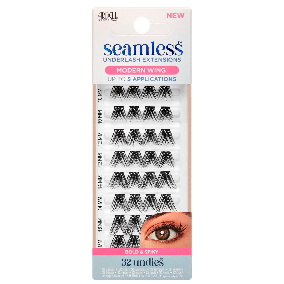 Ardell Seamless Underlash Lash Extension Kit - Diy Lash Clusters For Natural Modern Wing Style Eyelash Extension Individual Lashes Up To 5 Applicat