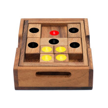 Setting Sun: STEM Sliding Block Puzzel AKA Huarong Dao of Klotski van SiamMandalay met SM Geschenkdoos