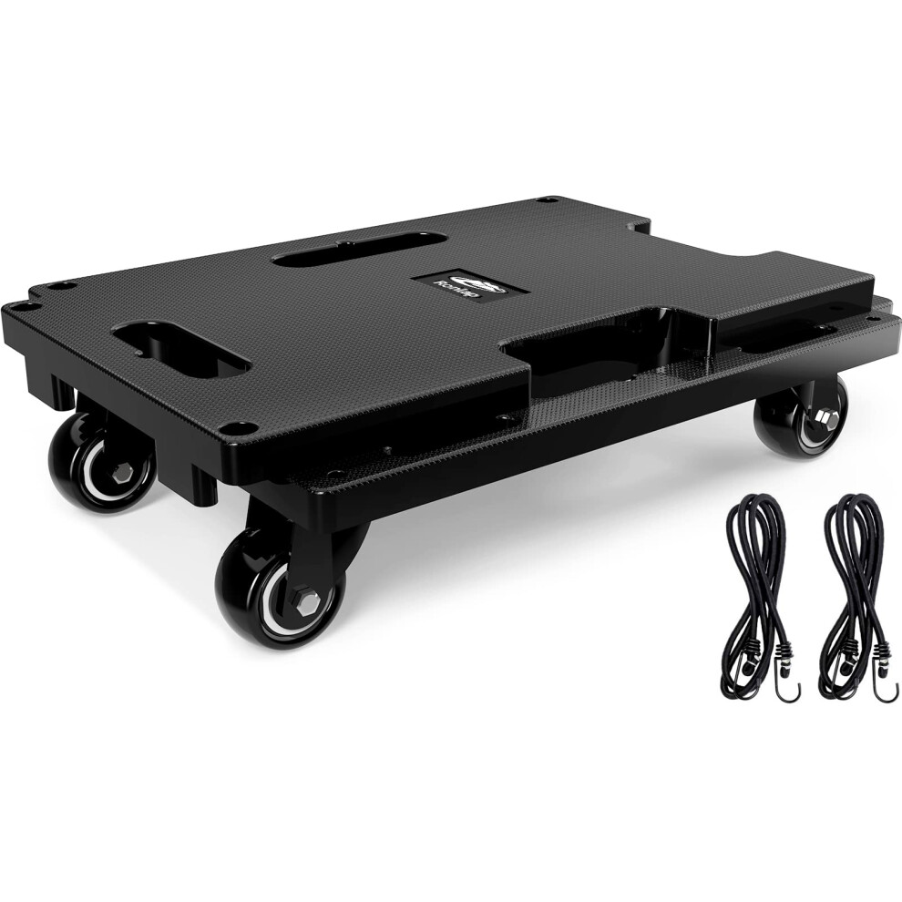 Ronlap Furniture Dolly For Moving Interlocking Moving Dollys With Wheels Small Flat Dolly Cart With 4 Ropes Furniture Roller Movers With 4 Wheels H 757837822519