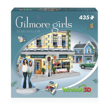 Wrebbit3D Gilmore Girls 3D Puzzle Stars Hollow | 435 Puzzle Pieces | Baue das ikonische Café der Serie