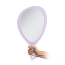 Zadro Teardrop Large Hand Mirror Handheld Mirror for Hair Cutting Self Ergonomic Hand Mirrors with Handle Glass Mirrors