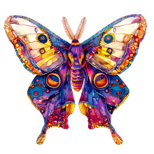 Atlas Moths Jigsaw Puzzle - Fbl kszlt puzzle A3-as mretu rtegelt lemezbol kszlt agytorna jtk Termszet tmj stresszold tevkenysg s eg