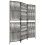 VidaXL vidaXL Room Divider 3 Panels Privacy Screen Balcony Screen Grey Poly Rattan 2