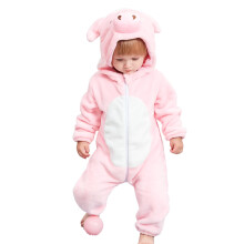 Sueρo cosplay Unisex cerdo rosa bebι disfraz bebι franela Animal Halloween Onesie pijamas ropa de casa
