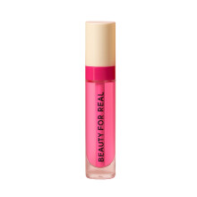 Beauty For Real Aceite Labial Hidratante Brillo Hi-Shine, Raspberry Beret (Rosa Transparente) - Ligero - No Pegajoso - Acabado Brillante