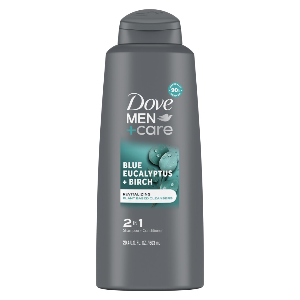 Dove Men + Care Dove, 2 In 1 Shampoo + Conditioner, Revitalizing, Eucalyptus + Birch