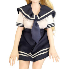 Ropa para muñecas xinXbabe para muñecas de 80 cm 1/2 Traje de marinero Falda Conjunto