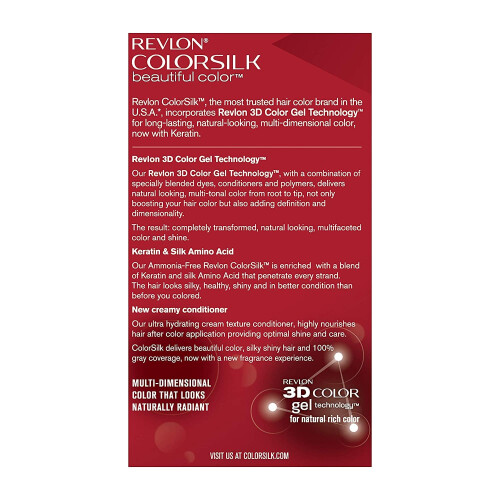 Revlon X2 Revlon 3D Colour Gel Permanent Colorsilk Medium Rich Brown 47 1