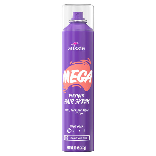 Aussie Aussie Mega Ευέλικτο Σπρέι Μαλλιών για Σγουρά, Ισια και Κυματιστά Μαλλιά, 10 oz