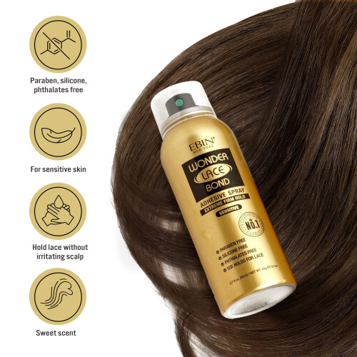 (80ml) EBIN WONDER LACE BOND WIG ADHESIVE SPRAY - SENSITIVE (80ml | 180ml) 2