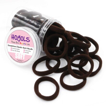 HOYOLS 1,6 Zoll Weiche & Dehnbare Baumwollhaargummis Große Haargummis Ponytail Halter für Dicke Lockige Haare