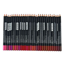 30 stuks Lipliner-potloodset Hooggepigmenteerde lipmake-up Langdurig Diep en rijk aan kleur Verbeter het lipvolume 6,25 inch Lang houten potlood