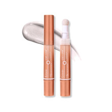 OZ LAB Angelo Glow Liquid Highlighter Wand Silver - Barra de maquillaje iluminadora para rostro y cuerpo - Acabado radiante - 6ML/0.21FL.OZ