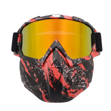Choix de l'aventurier : Masque et lunettes détachables et faciles à utiliser, coupe-vent et anti-poussière, en mousse douce écologique, flexible