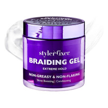 Red by Kiss Styler Fixer Braiding Gel Enhanced  Extra feszes tarts, nagy fnyessgu, borkits gtl, fejlett nvnyi anyagokkal titatott, erosen