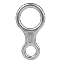 Figure8Descender, Fearas Rappel Cóimhiotal Alúmanaim Teannas 35KN, Trealamh Éadrom agus Meirgedhíonach le haghaidh Dreapadóireachta Sléibhe,