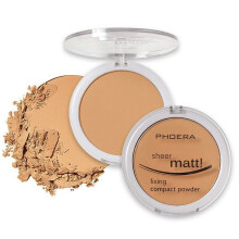 AQUAPURITY - PHOERA Polvo Matificante Fijador de Maquillaje Compacto Larga Duración