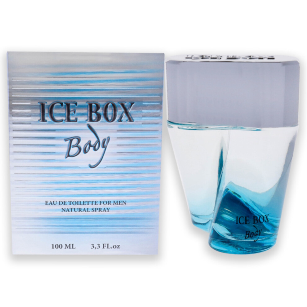 New Brand Ice Box Body For Men 3.3 Oz Edt Spray
