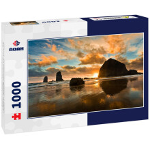 Noah kiraks naplemente a Cannon Beach-en, Oregon 1000 darab