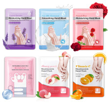 WENJLYJ 6 Pairs Hand Mask for Dry Cracked Hands Nourishing Moisturizing Gloves Hands Moisturizer for Deep Moisturizing Silky Smooth Moisturizing Glove