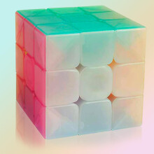 3x3 Speed ??Cube Toys Jelly 3x3x3 Magic Cube Puzzles Transparente Color Pastel Stickless Educativo Cube Puzzles Juegos Juguete para niρos y adultos