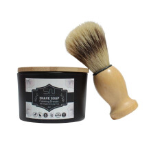 Seoul Naturals organikus borotvlkoz szappankszlet fodrszkefvel, nyugtat szello illattal, k beauty 3 oz