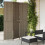 VidaXL vidaXL Room Divider 3 Panels Privacy Screen Balcony Screen Grey Poly Rattan 1