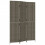 VidaXL vidaXL Room Divider 3 Panels Privacy Screen Balcony Screen Grey Poly Rattan 2