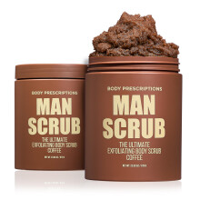 Body Prescriptions Exfoliλrende bodyscrub voor mannen - Ultieme huidreinigingswas in pot met draaideksel voor alle huidtypes 21 Ounce (pak van 2) Cof