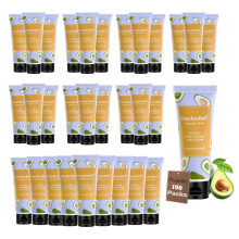 DincherBel 100 Stück Avocado Feuchtigkeitsspendende Handcreme - Reisegröße Nicht fettende Handlotion für trockene Haut