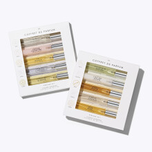 Le Monde Gourmand Coffret de Parfum 2 Box Set - 10 Mini Eau de Parfum Purse Sprays - Travel Perfume Sampler Discovery Gift Set for Woman Vegan & Crue