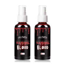 Halloween Kunstblut Spray, abwaschbares Kunstblut Makeup für Kostüme, realistisch für Vampire, Clowns & SFX