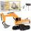 Παιχνίδι Sandbox Digger για παιδιά, υδραυλικό εκσκαφέα, τηλεκατευθυνόμενο όχημα με 2 1