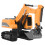 Παιχνίδι Sandbox Digger για παιδιά, υδραυλικό εκσκαφέα, τηλεκατευθυνόμενο όχημα με 2 5