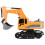 Παιχνίδι Sandbox Digger για παιδιά, υδραυλικό εκσκαφέα, τηλεκατευθυνόμενο όχημα με 2 6