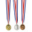 Médailles en Or, Argent & Bronze avec Ruban 1