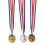 Médailles en Or, Argent & Bronze avec Ruban 2
