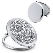 oaiqiy Kompakt Spiegel, Handheld 2,75 Zoll Reise-Make-up Spiegel, 1X/2X Vergrößerung Rund
