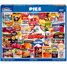 White Mountain - Pies - Puzzle da 1000 pezzi per adulti, bambini e nonni